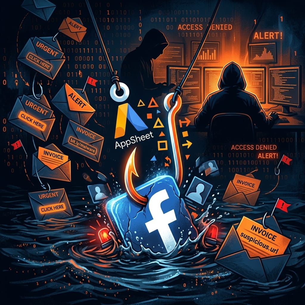 30,000 Facebook Accounts Hacked via Google AppSheet Phishing Campaign