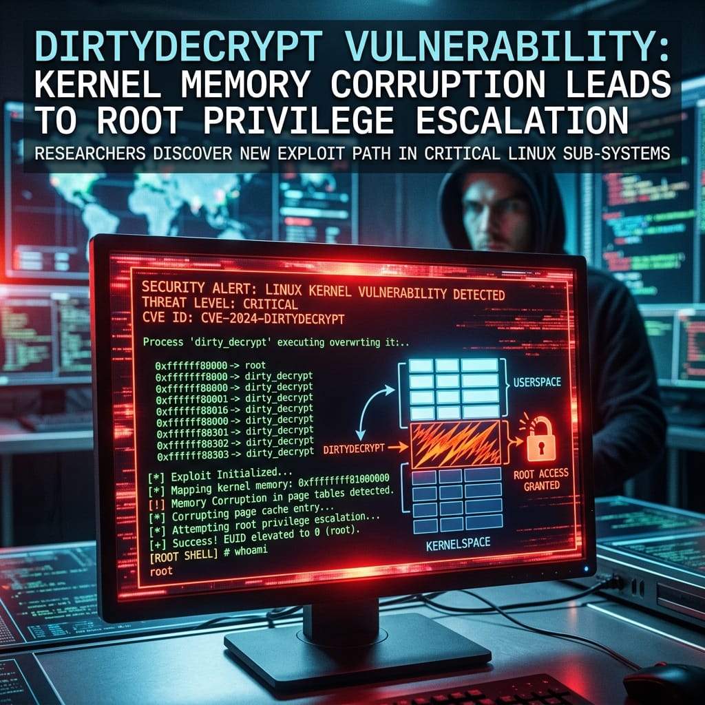 DirtyDecrypt: PoC Released for Linux Kernel Privilege Escalation Flaw