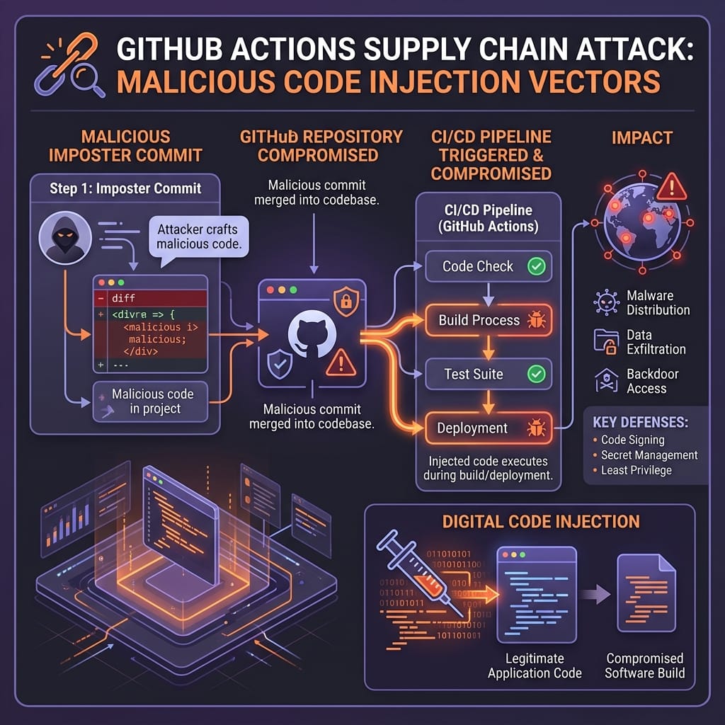 GitHub Actions Compromised: Imposter Commits Steal CI/CD Credentials