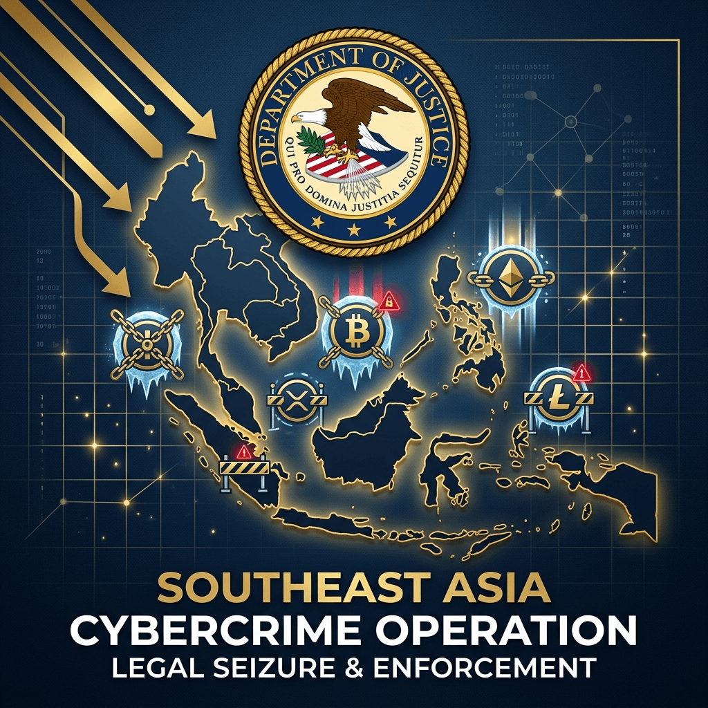 DoJ Disrupts Southeast Asia Crypto Fraud Networks, Freezes .8 Million in Assets