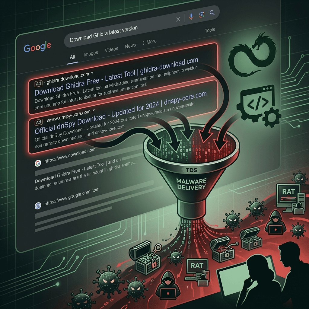 Fake Open-Source Tools Deliver Malware via Google SEO Poisoning and TDS