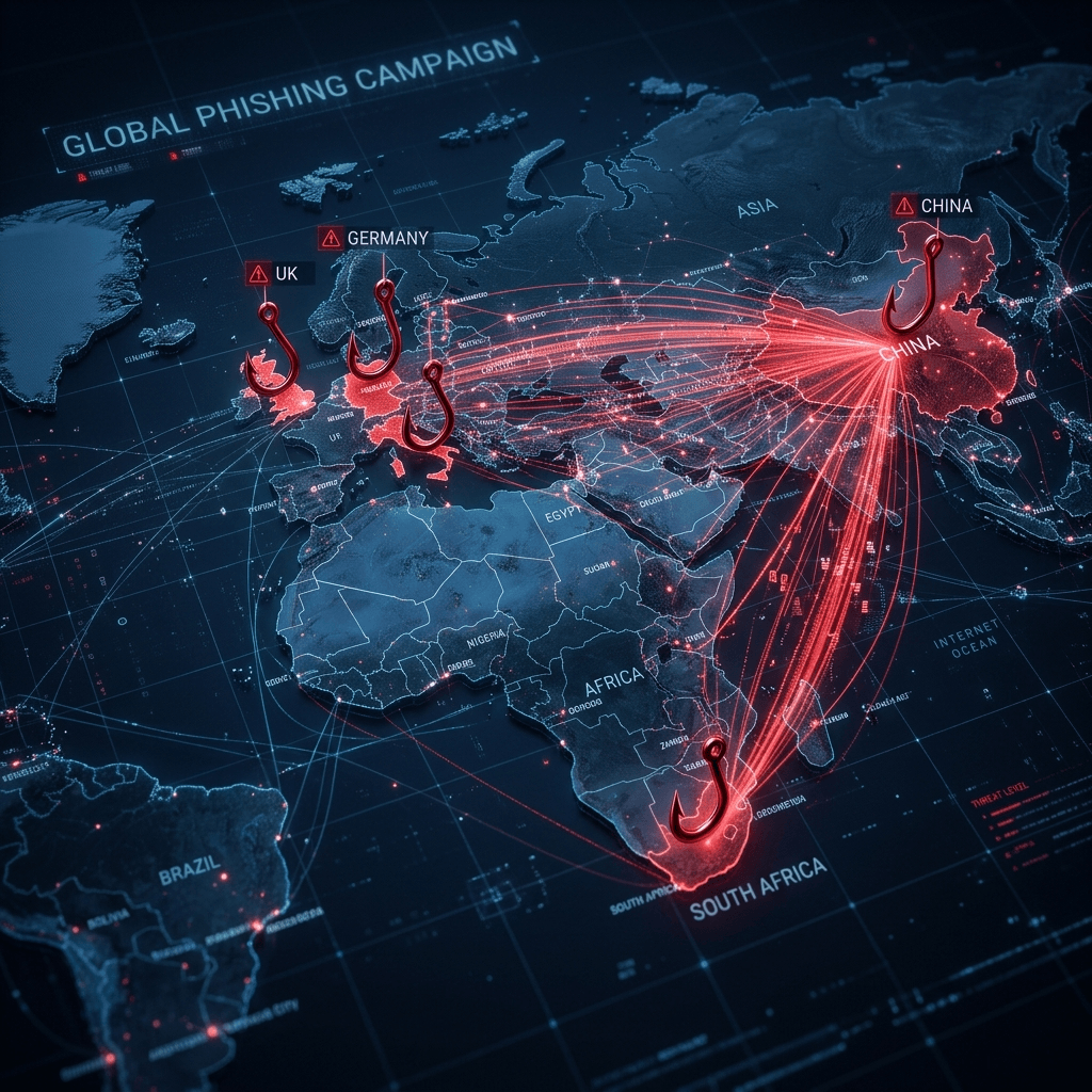 China-Linked TA4922 Expands Phishing Attacks to U.K., Germany, Italy, and South Africa